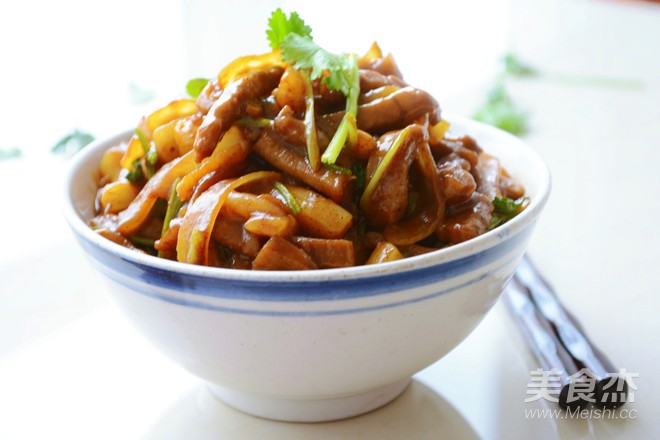 [fried Rice Cake with Shredded Pork] Regardless of The Food, A Bowl is Full, Super Load recipe