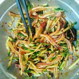 Pig Ears Mixed with Cucumber recipe