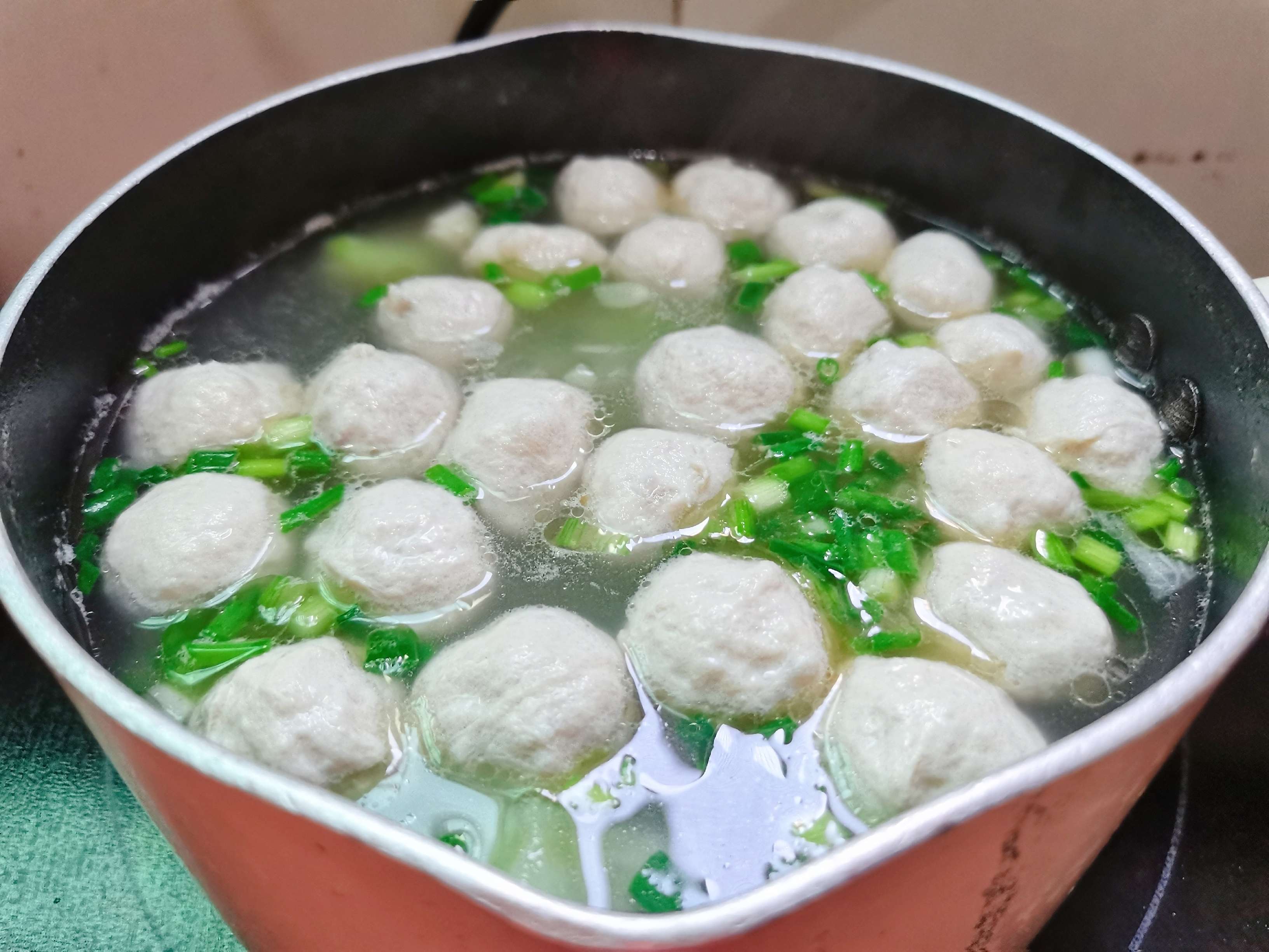 Loofah Meatball Soup recipe