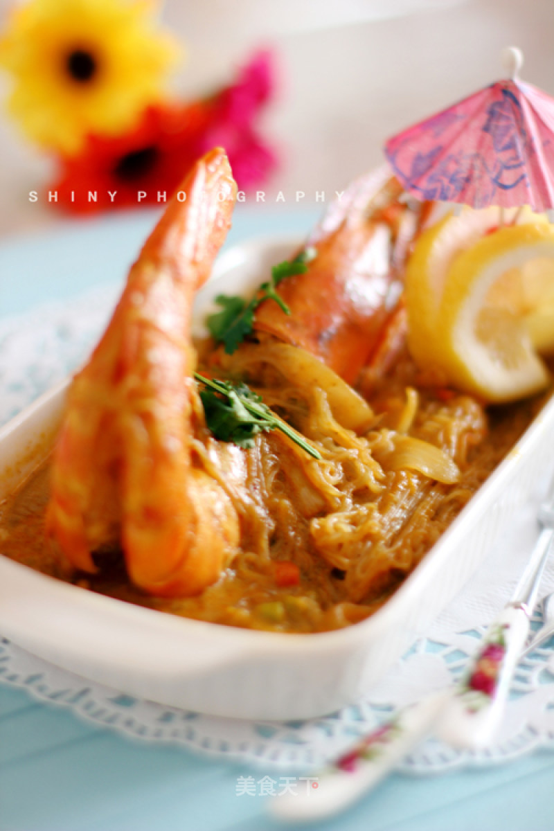 【winter Lettuce】——thai Red Curry Shrimp recipe