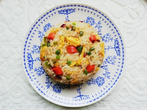 Fried Rice with Germ Rice and Mixed Vegetables recipe