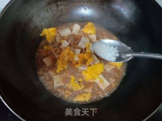 Boiled Tofu with Minced Meat and Egg recipe