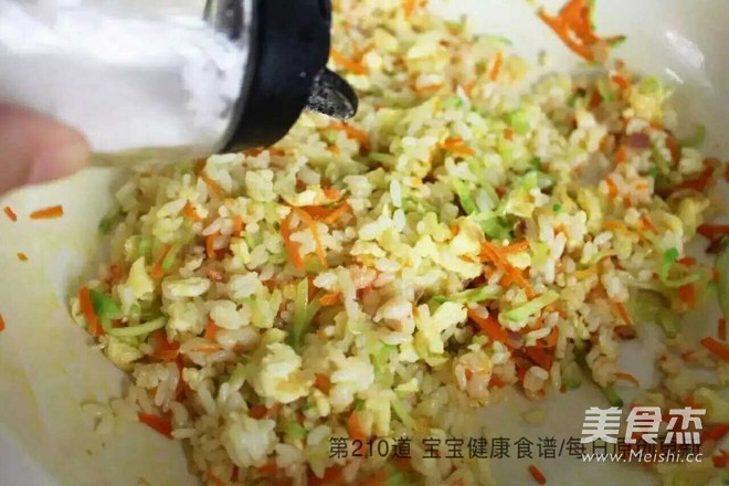 Purple Rice Risotto Fried Rice with Vegetables, Shrimp and Egg Recipe - Simple Chinese Food