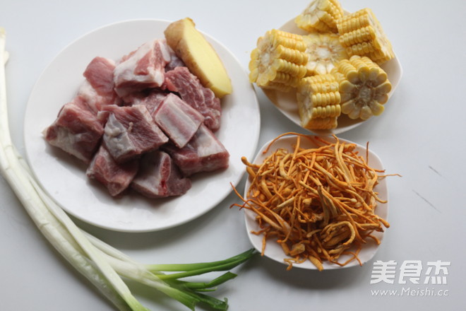 Corn Cordyceps Flower Pork Rib Soup recipe