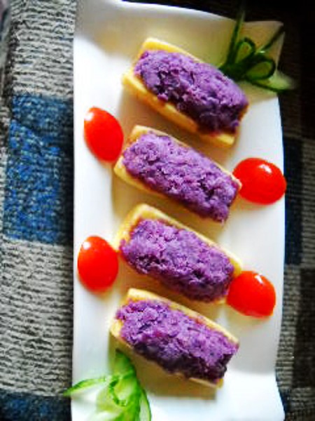 Purple Potato Banana Salad recipe