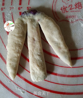 Coconut and Purple Potato Braided Bread recipe