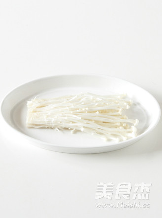 Enoki Mushroom with Scallion Oil recipe