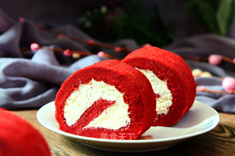 #四session Baking Contest and It's Love to Eat Festival#red Velvet Cake Roll recipe