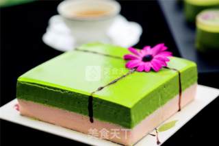 Matcha Chocolate Mousse Cake recipe