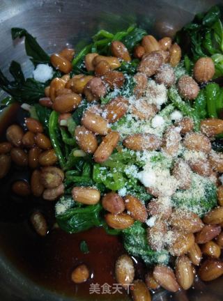 [sichuan] Spinach Mixed with Peanuts recipe