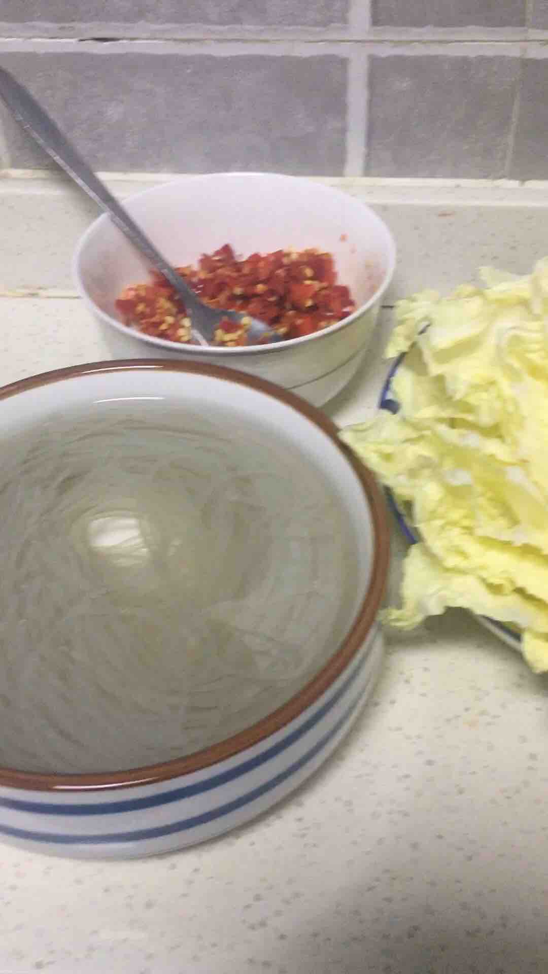 Cabbage Vermicelli Soup recipe