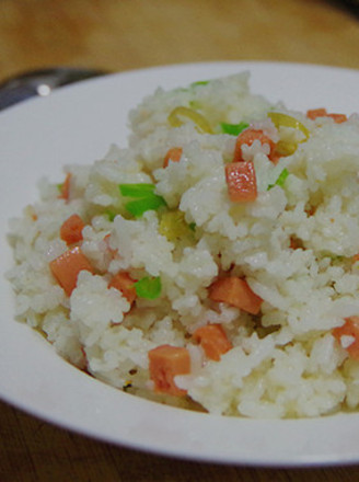 Fried Rice with Wild Pepper and Ham