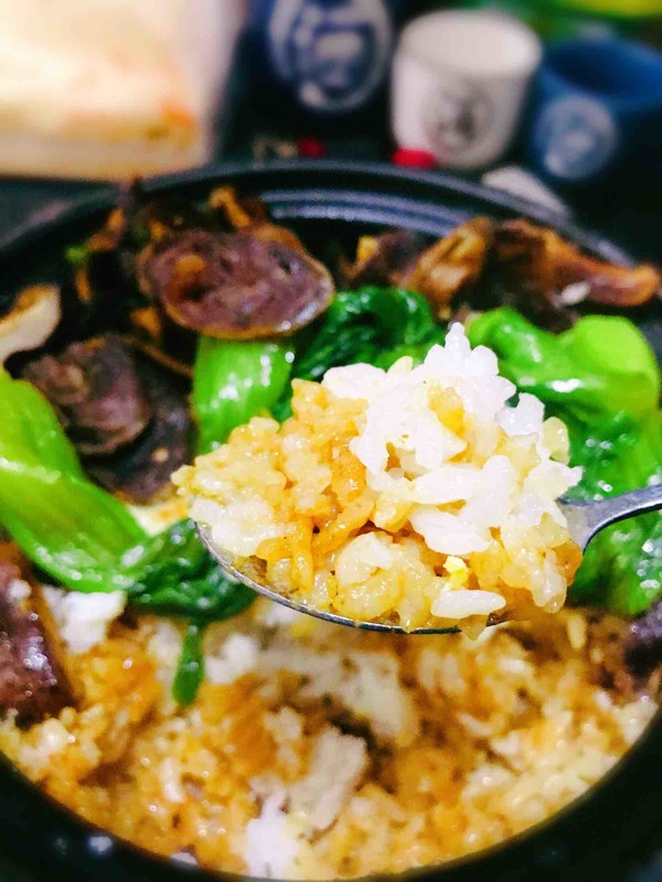 Cantonese Style Sausage Claypot Rice recipe