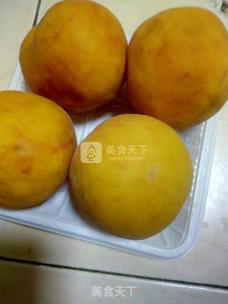 Canned Yellow Peach with Rock Sugar recipe