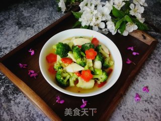 Stir-fried Rice White with Broccoli recipe