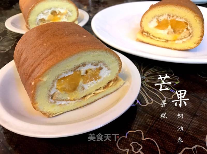 #the 4th Baking Contest Cum is Love to Eat Festival#mango Cake Roll recipe