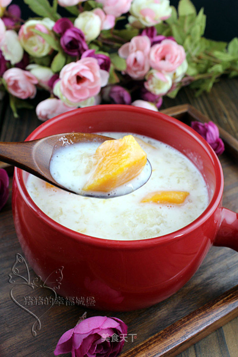 Be Nice to Yourself [papaya and White Fungus Stewed with Milk] recipe