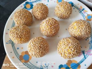 Pumpkin Glutinous Rice Sesame Balls recipe