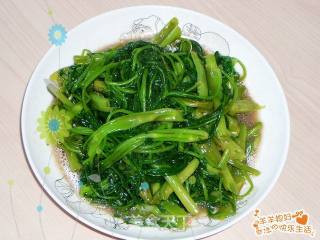Stir-fried Tong Cai with Shrimp Paste recipe