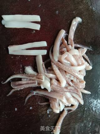 Stir-fried Squid Mustard recipe