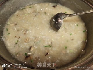 Mushroom and Radish Porridge with Minced Meat recipe