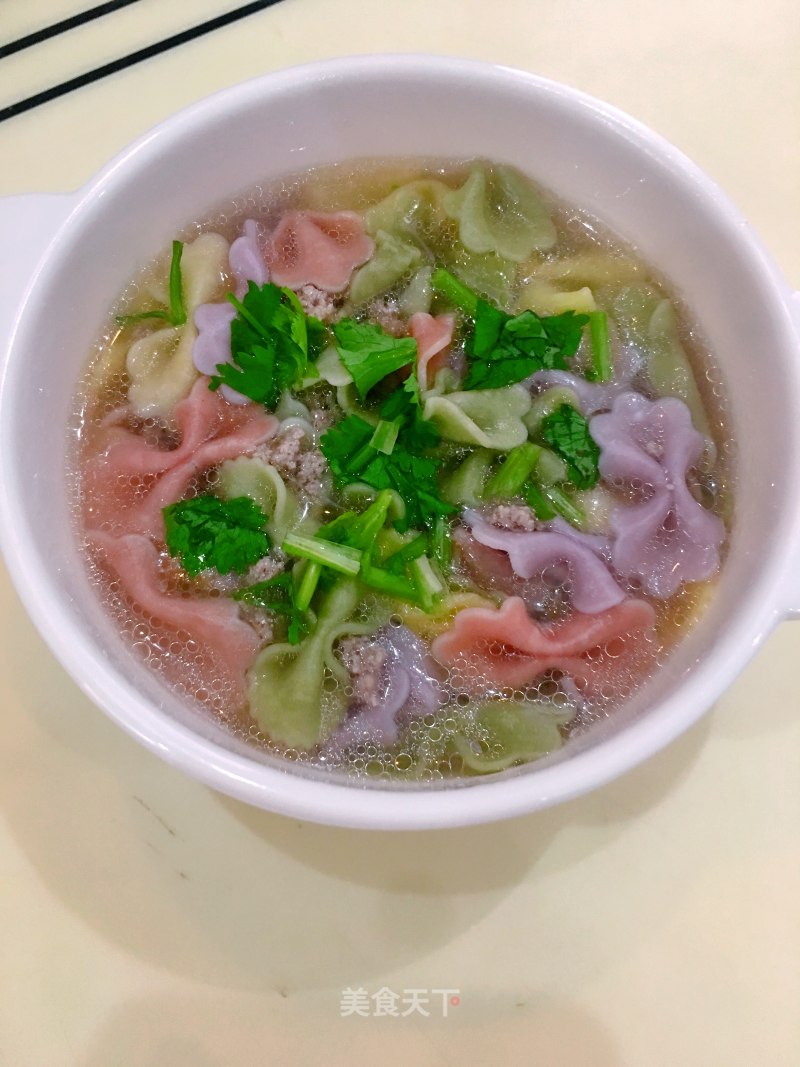 Butterfly Vegetable Noodle Soup recipe