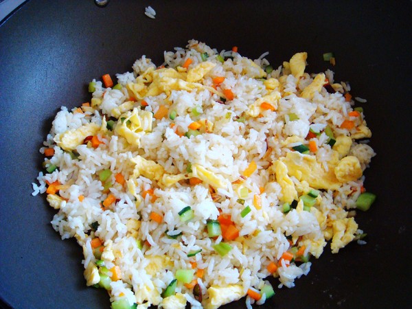 Cucumber and Egg Fried Rice recipe