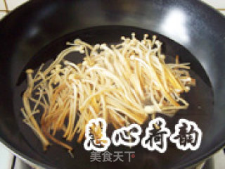 【cold Dishes】five Vegetables Mixed with Enoki Mushrooms recipe