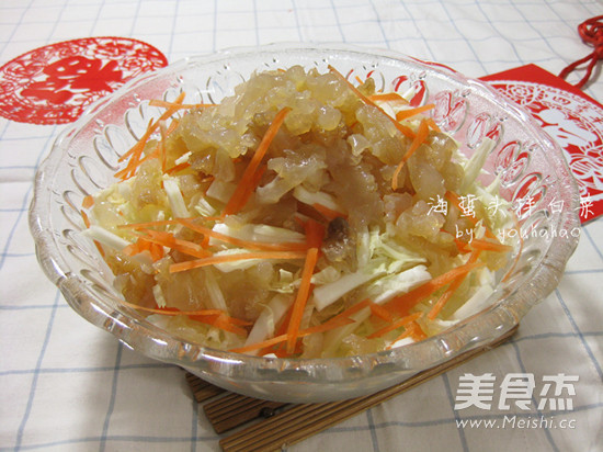 Jellyfish Head Mixed with Cabbage recipe