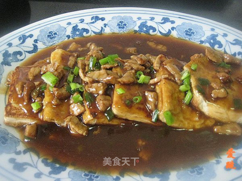 Fried Tofu with Shredded Pork recipe