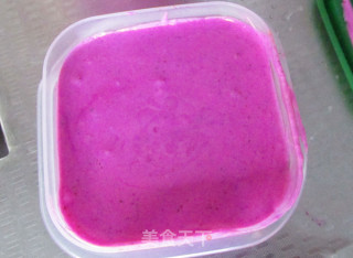 #aca Fourth Session Baking Contest#造传说怀# Pitaya Ice Cream recipe