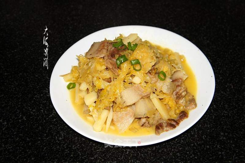 Sauerkraut Pork Stew with Potatoes recipe