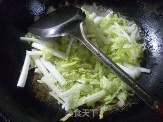 Chinese Cabbage Fried Rice Cake recipe