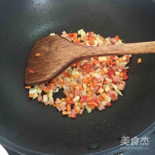 Colorful Mixed Vegetable Fried Rice recipe