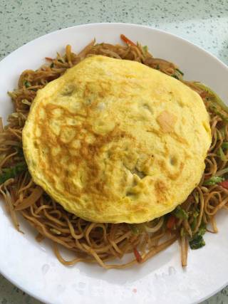 Cumin Fried Noodles with Egg recipe