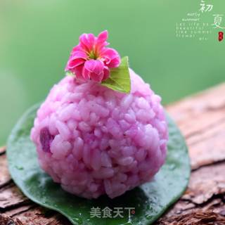 Purple Sweet Potato Rice Ball recipe