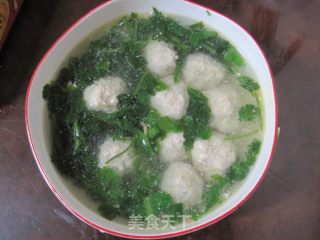 Chrysanthemum Meatball Soup recipe