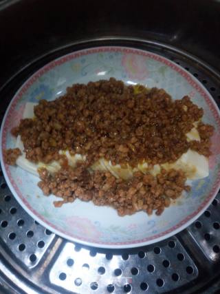 Steamed Tofu with Minced Meat recipe