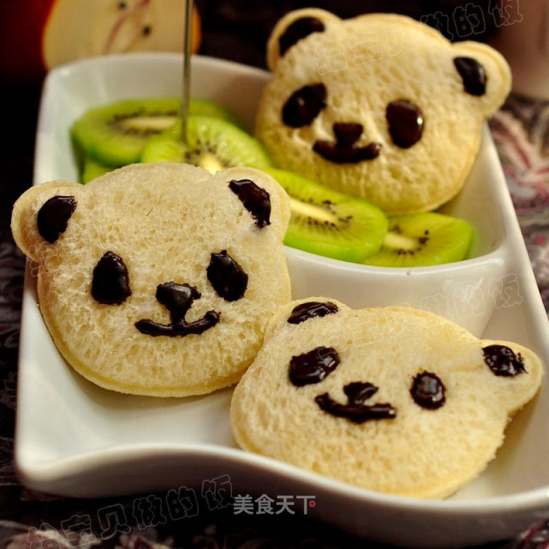 Cute Breakfast---panda Sandwich