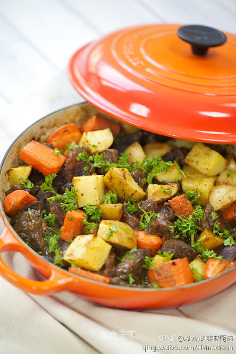 Beef with Roasted Potato & Carrot Stew