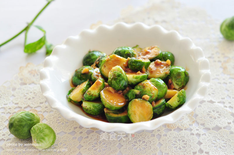 Brussels Sprouts with Oyster Sauce