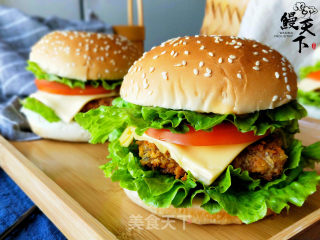 Pan-fried Eel Steak Burger recipe