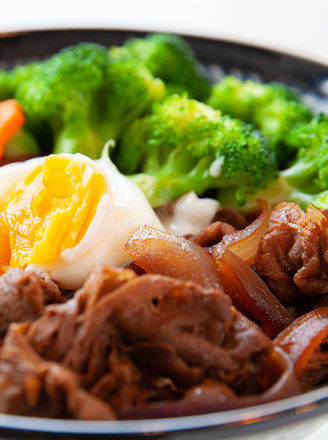 Hot Spring Egg Beef Rice