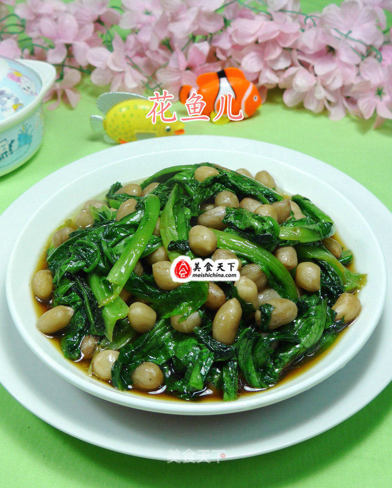 Stir-fried Lettuce with Peanuts recipe