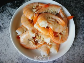 Fried Prawns with Scallion Oil recipe