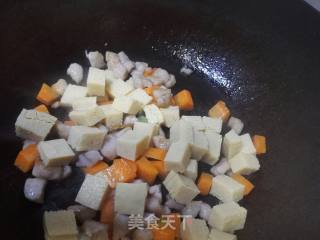 Frozen Tofu Fried Three Diced recipe