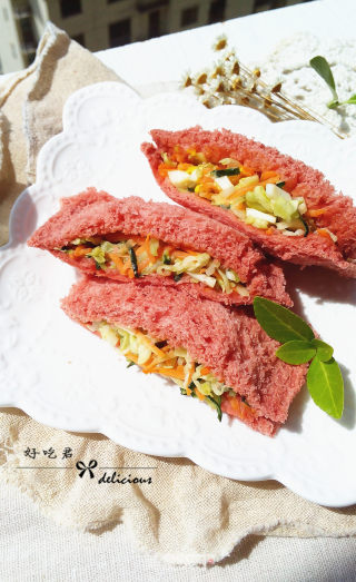 # Fourth Baking Contest and is Love to Eat Festival#pink Pocket Sandwich recipe