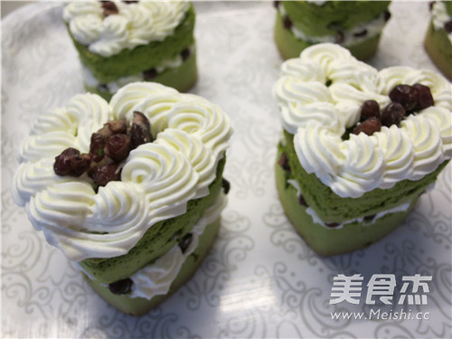 Matcha Durian Red Bean Honey Cake recipe