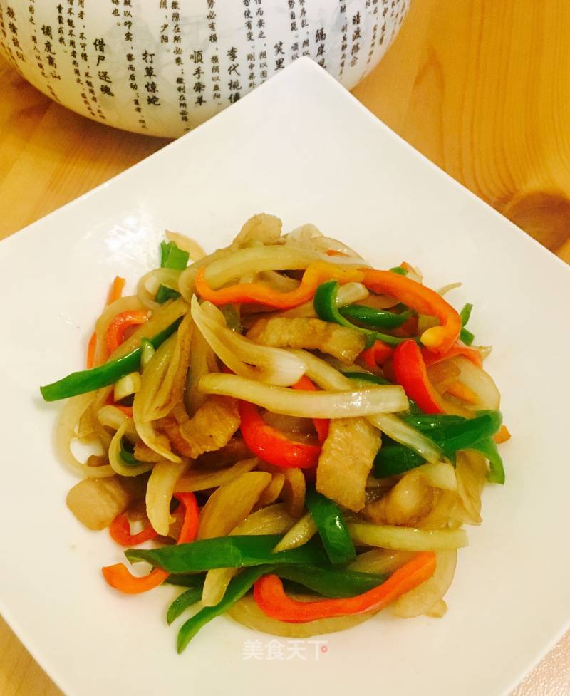 Stir-fried Pork Belly with Onions recipe