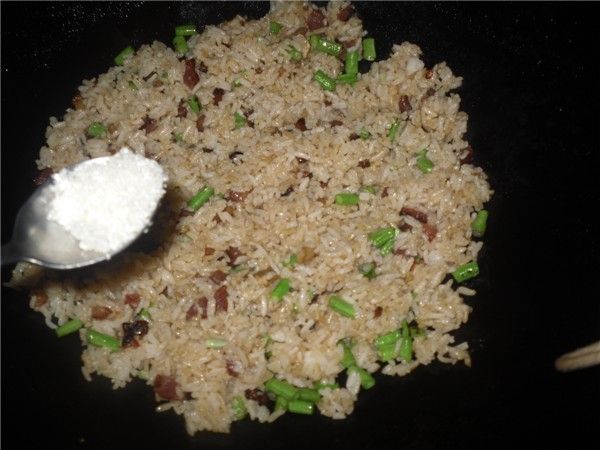 Fried Rice with Fried Sausage recipe